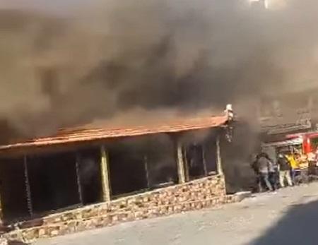 حريق في مطعم بمحافظة الكرك