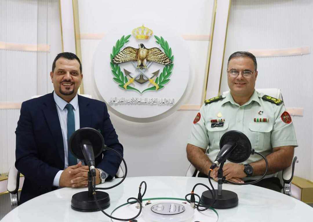 إذاعة الجيش العربي تستضيف مدعى عام محكمة أمن الدولة لدى مكافحة المخدرات