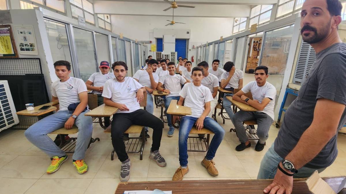 انطلاق معسكر التدريب المهني والتعليم التقني لمديرية شباب البترا