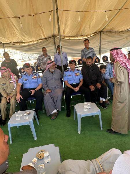 مدير الأمن في عزاء الرقيب المصري