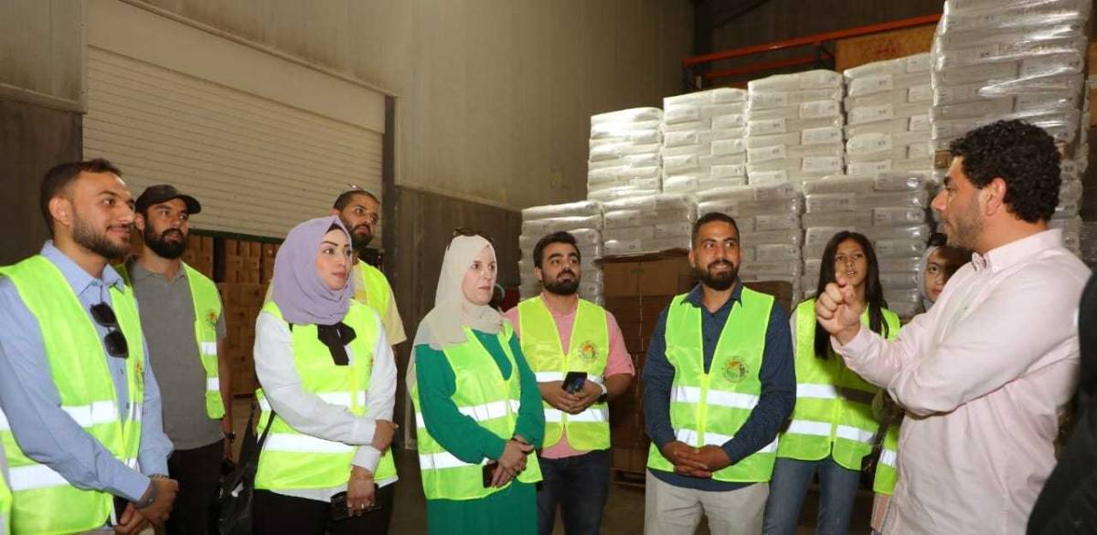 منتدى شباب الأعمال يزور مصنع الطيبات