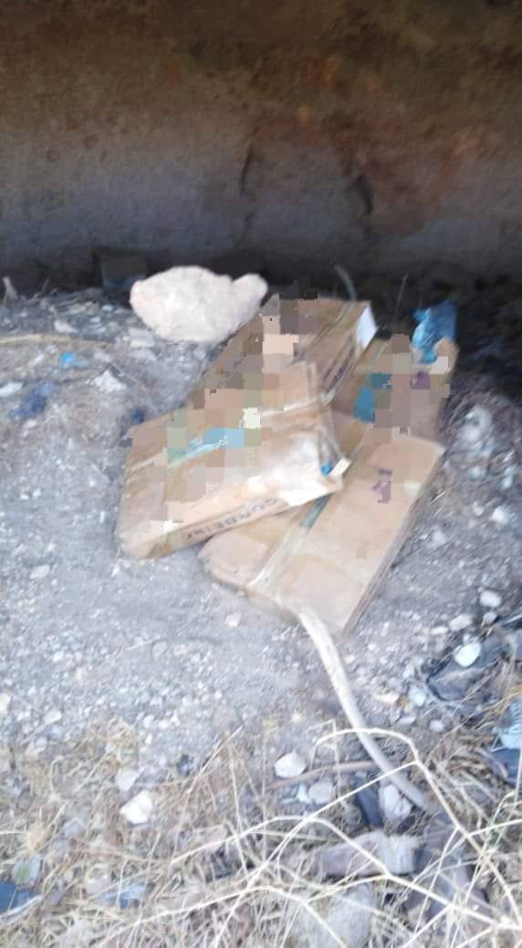 إتلاف  كمية من الأسماك غير الصالحة للاستهلاك البشري  في مغارة محاذية لبلدة تقبل في اربد