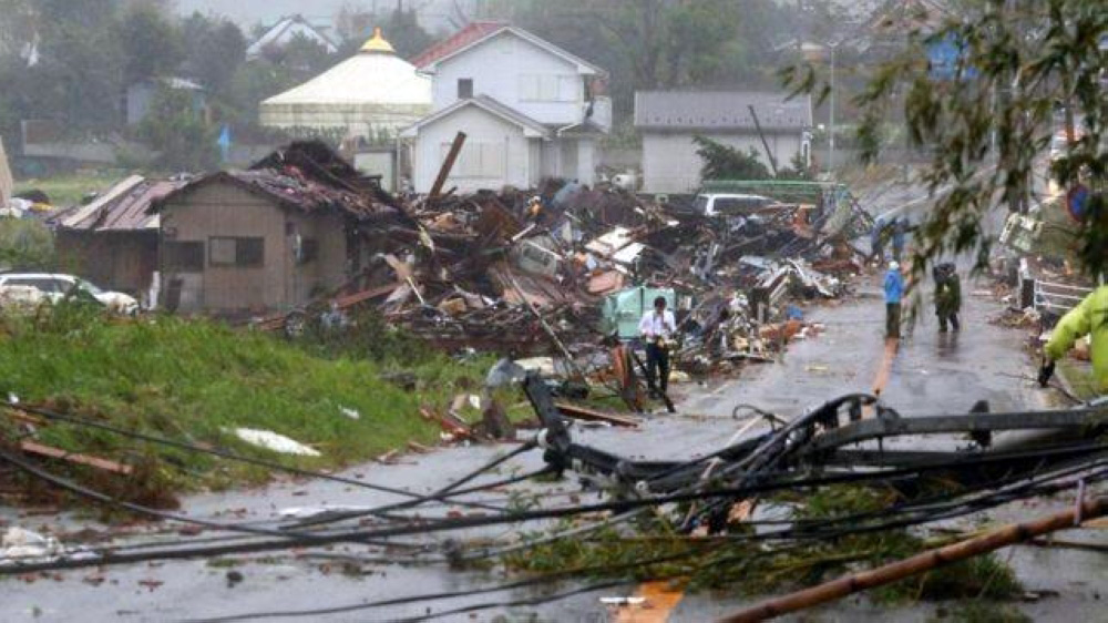 اليابان: الإعصار خانون يقطع الكهرباء عن مئات الآلاف ويلغي 400 رحلة جوية