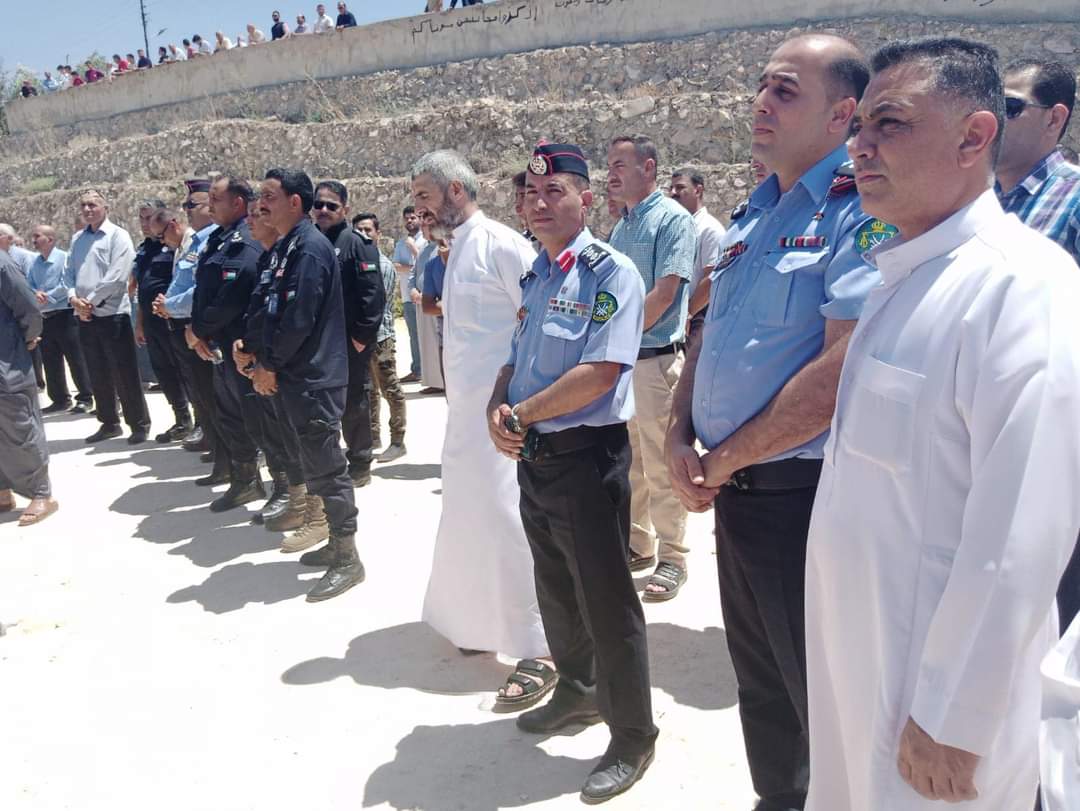 العقيد الخوالدة يشارك في تشييع جثمان الرائد المتقاعد يحيى رزق  الخطايبة