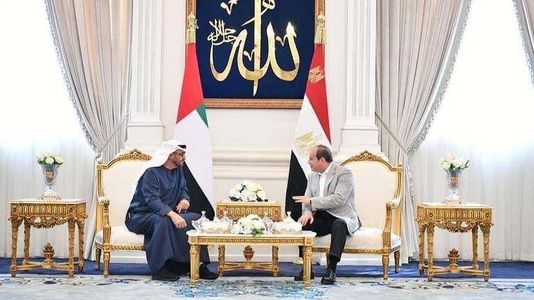السيسي يلتقي بن زايد في العلمين