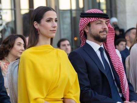 ولي العهد والأميرة رجوة في دارة اللواء الطبيب رامي فراج