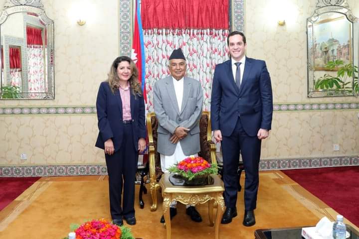 رئيس جمهورية نيبال يستقبل سفيرة مصر في كاتمندو