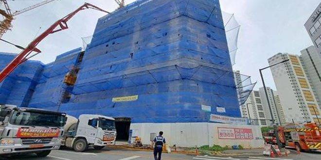 مصرع شخصين وإصابة خمسة آخرين بانهيار مبنى في كوريا الجنوبية