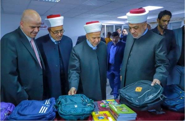 وزير الاوقاف يطلق مشروع حقيبتي بإشراف صندوق الزكاة