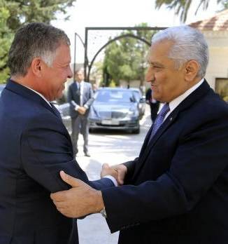 الملك في دارة النسور بالسلط الاحد