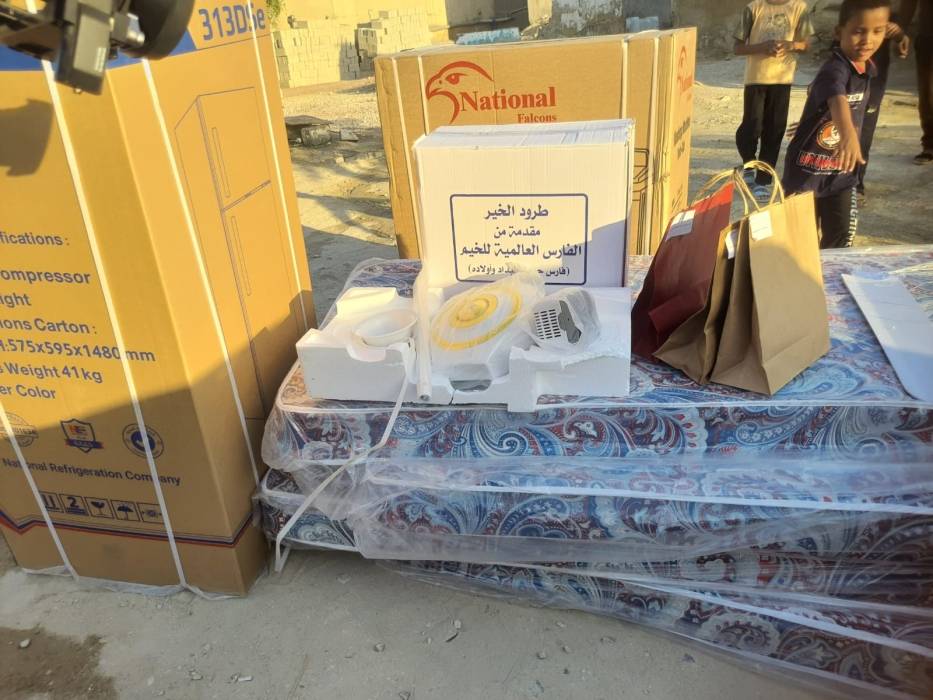 الجمعية الوطنية توزع الاجهزة الكهربائية والاثاث والخزانات والملابس  على الاسر العفيفة في الاغوار الجنوبية