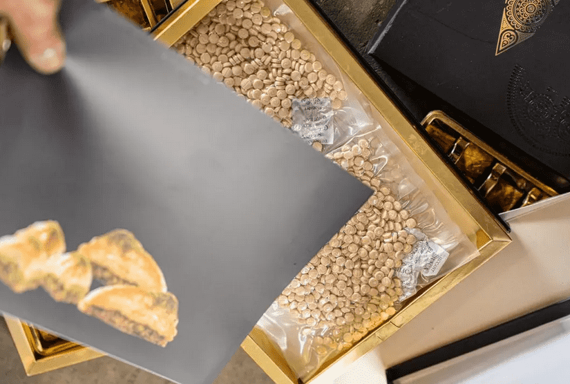 تهريب كبتاغون في علب بقلاوة