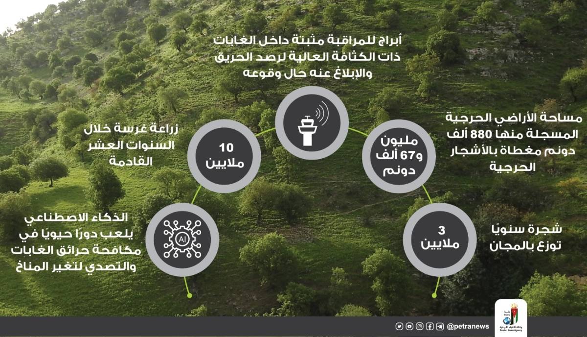 الأردن يرمِّم ما أفسده تغير المناخ.. زراعة 3 ملايين شجرة حرجية سنويا