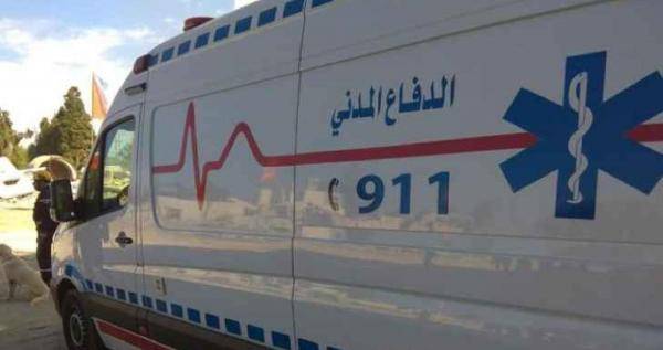 اصابة بحادث تدهور على طريق الكرك