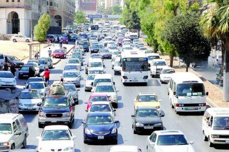 أكثر من 1.9 مليون مركبة عاملة في الأردن حتى الشهر الحالي