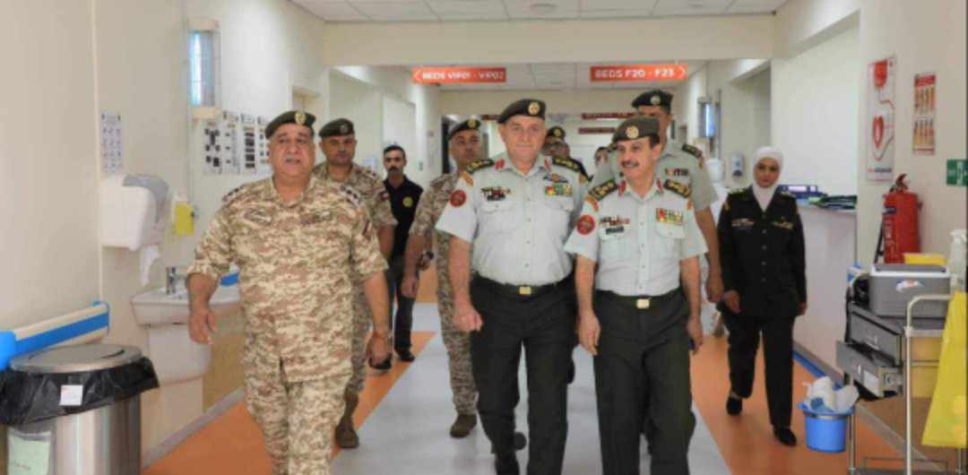 ‏مدير عام الخدمات الطبية الملكية يتفقد مستشفى اللطرون العسكري...صور