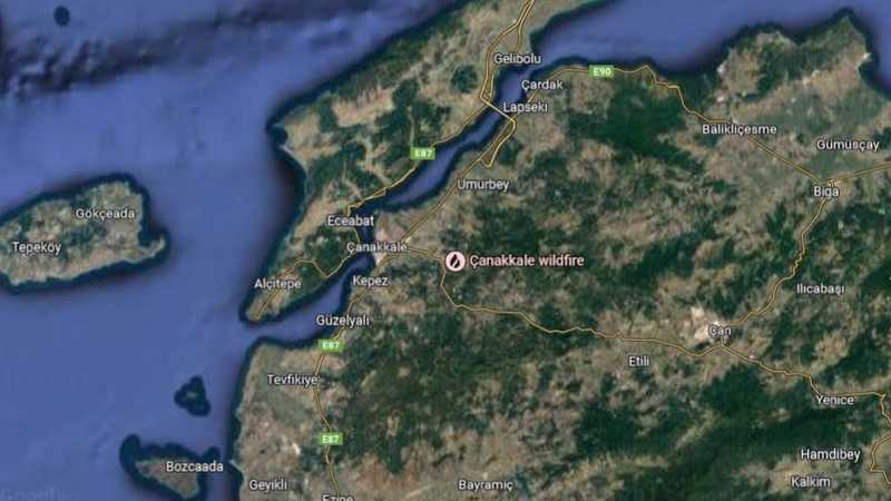 لليوم الثاني.. حرائق الغابات توقف الملاحة في مضيق الدردنيل