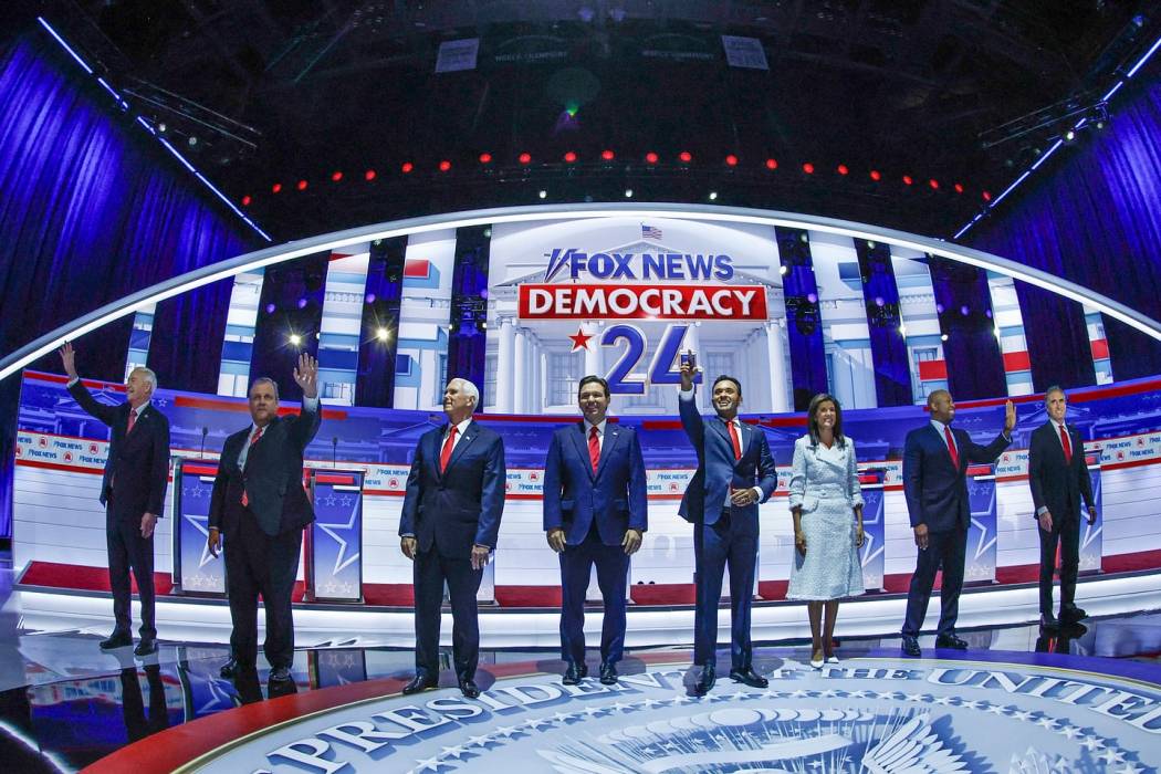 مناظرة أولى للمرشحين الجمهوريين في غياب ترامب