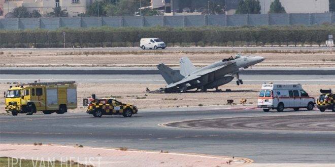 تحطم طائرة حربية أمريكية قرب قاعدة عسكرية في كاليفورنيا