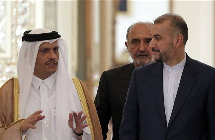 رئيس وزراء قطر ووزير خارجية إيران يبحثان تطورات إقليمية