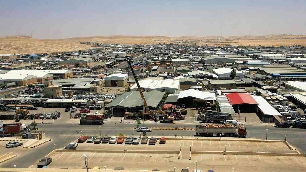 احتجاجات في المنطقة الحرة بالزرقاء