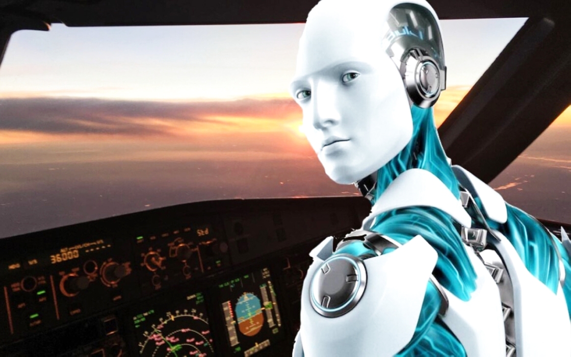 روبوت على هيئة إنسان لقيادة الطائرات