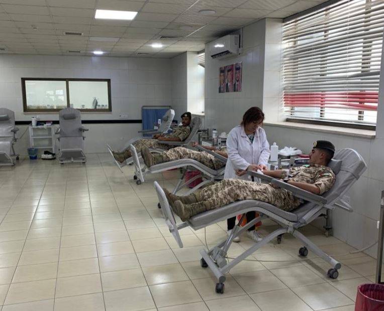 المنطقة العسكرية الشمالية تشارك بحملة للتبرع بالدم