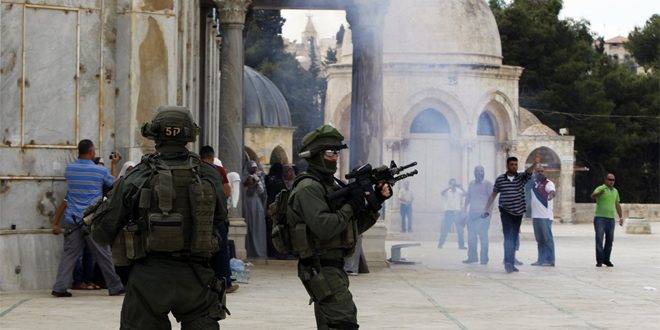 قوات الاحتلال تعتقل ثلاثة فلسطينيين خلال اقتحام الأقصى