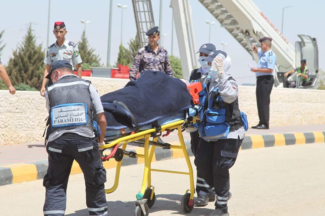 مستشفى الملك طلال العسكري ينفذ تمرين اخلاء وهمي....صور