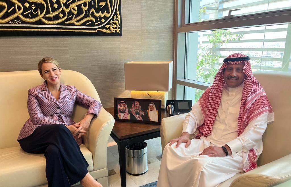 السديري يلتقي السفيرة الأمريكية لدى الأردن يائل لمبرت.