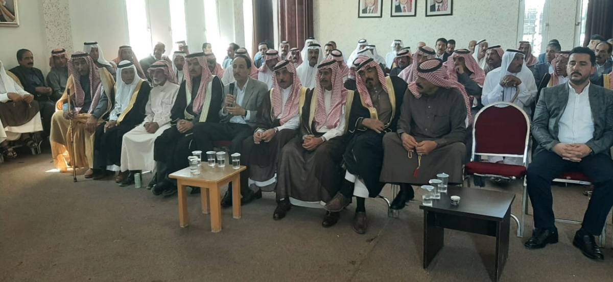 اجتماع شيوخ ووجهاء العشائر ومخاتير لواء الجيزة لمناقشة ظاهرة  إطلاق العيارات  النارية