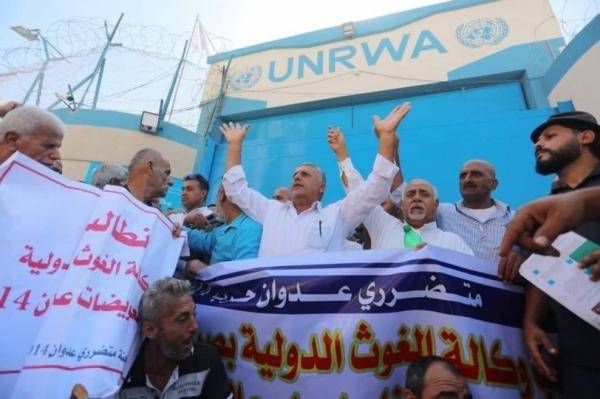 غزة .. متضررو العدوان الإسرائيلي عام 2014 يتظاهرون للمطالبة بالتعويض