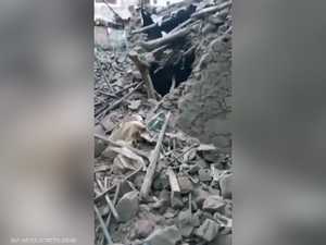 مبان سويت بالأرض.. فيديو لمركز الزلزال في المغرب