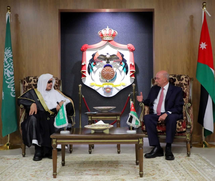 رئيس مجلس الأعيان يلتقي رئيس مجلس الشورى السعودي