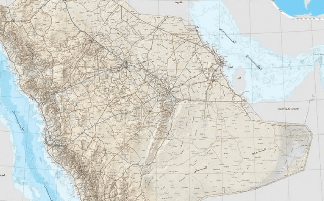 السعودية تصدر خارطة رسمية بحدودها المعتمدة