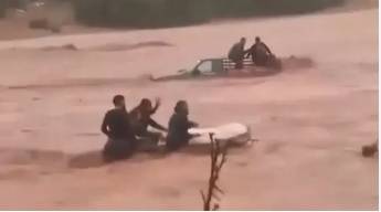 وفيات فلسطين جراء اعصار ليبيا ترتفع الى 10