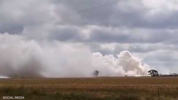 انفجار قطار يحمل مواد سامة في ولاية أميركية