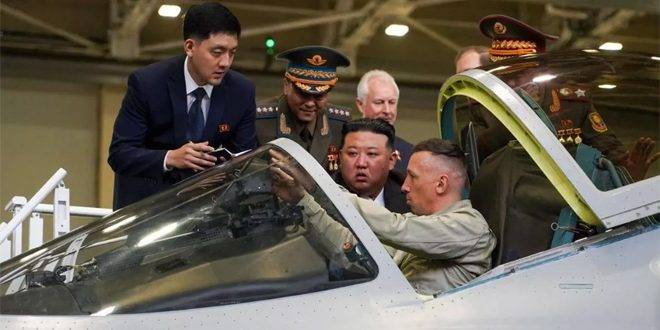 رئيس كوريا الديمقراطية يطلع على مجمع (سوخوي) الروسي للطائرات بمدينة كومسومولسك