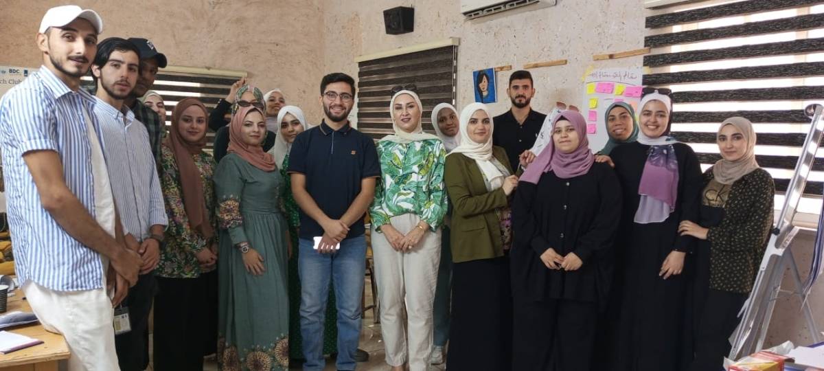 جلسات تدريبية حول  التغير المناخي في مركز شابات جرش