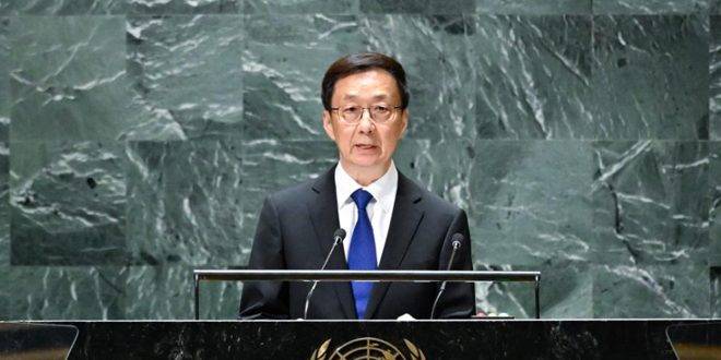 الصين تدعو العالم إلى تحسين الحوكمة العالمية واحترام سيادة جميع الدول وسلامة أراضيها