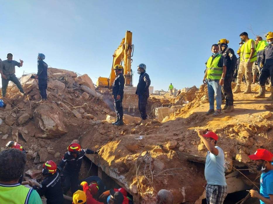 عودة فريق البحث والإنقاذ الأردني الدولي من ليبيا