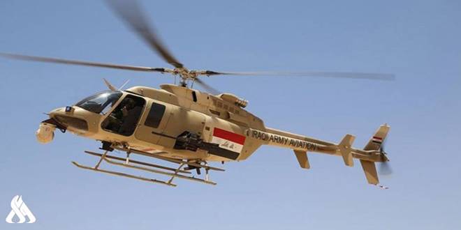 العراق.. سقوط مروحية عسكرية وإصابة طاقمها نتيجة خلل فني