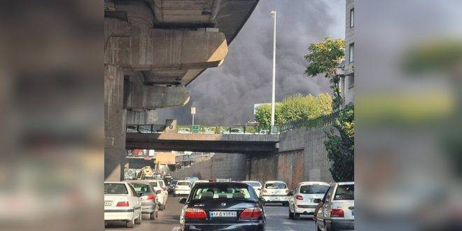 إخماد حريق في مستودع شمال العاصمة الإيرانية دون إصابات