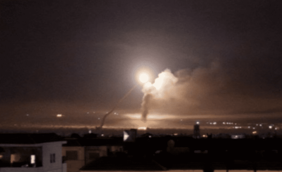 عدوان إسرائيلي على مدينة دير الزور السورية