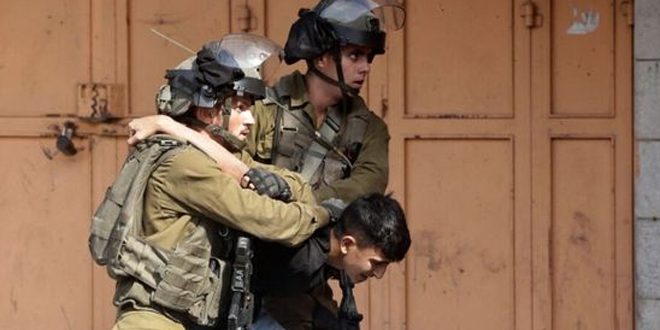 قوات الاحتلال تعتقل 9 أطفال في الخليل