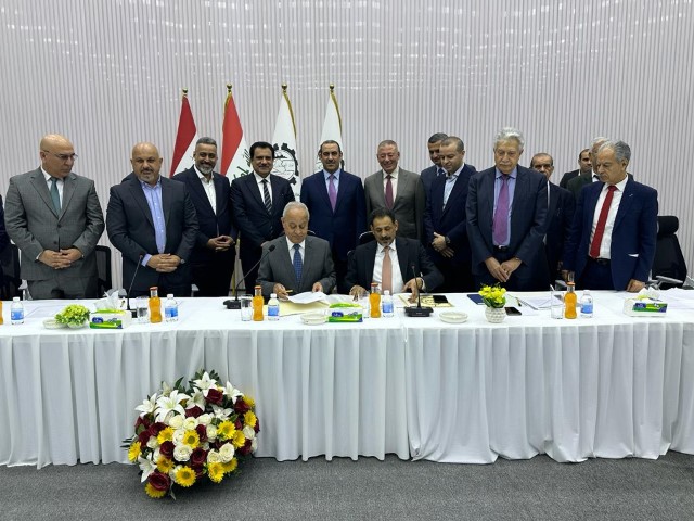 الجغبير يعلن من بغداد انشاء المركز الاقتصادي الاردني في العراق