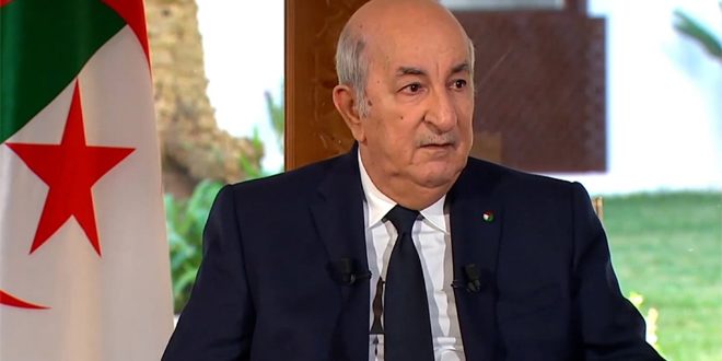 الرئيس الجزائري يجدد تضامن بلاده الكامل مع الشعب الفلسطيني