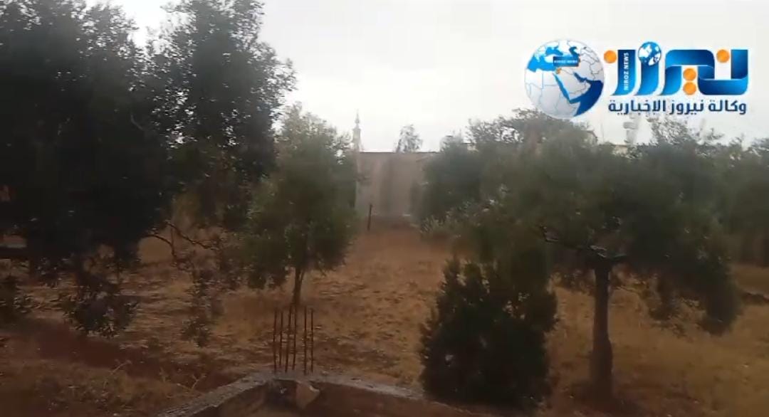 أمطارًا غزيرة تشهدها بلدة حور باربد..فيديو
