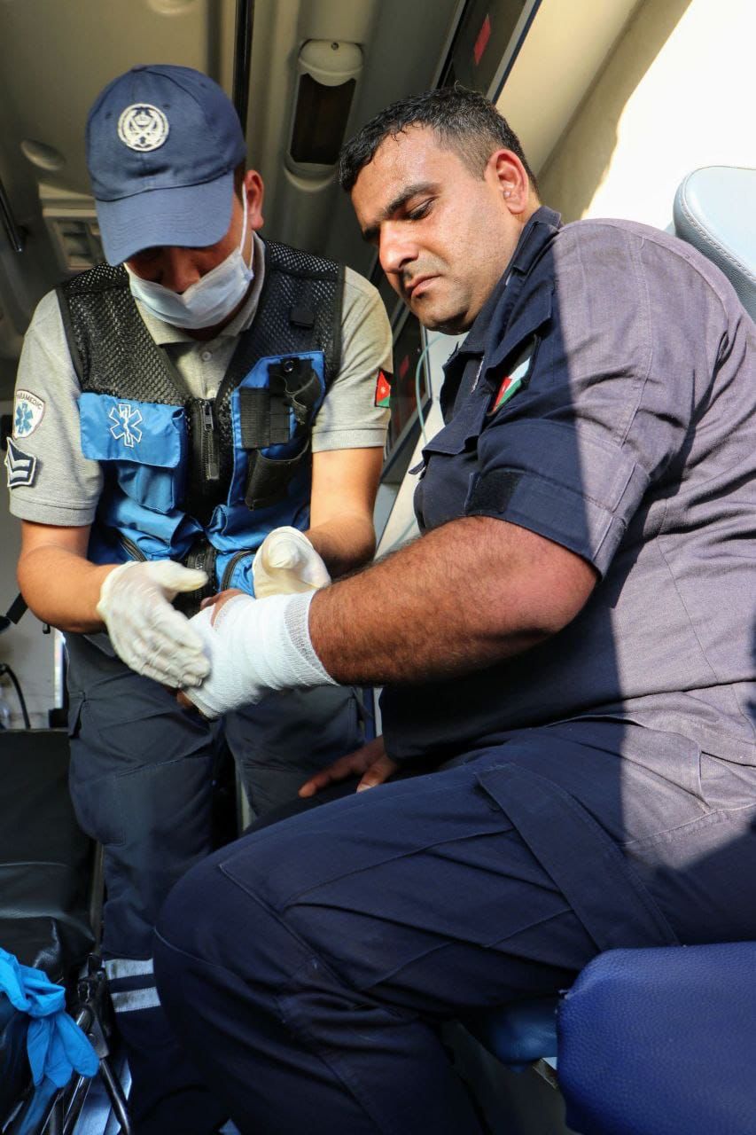 الأمن العام : تعاملنا مع أعمال شغب وحرق ممتلكات في منطقة الرابية...صور