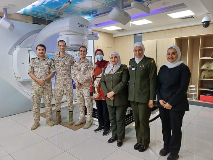 لأول مره في الأردن إعطاء اشعة لكامل الجسم بتقنية العلاج الاشعاعي القوسي متغير الشدة في مركز الاورام العسكري
